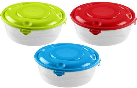 Hega hogar voedsel vershoudbakjes - 12x stuks - 1200 ml - transparant kunststof