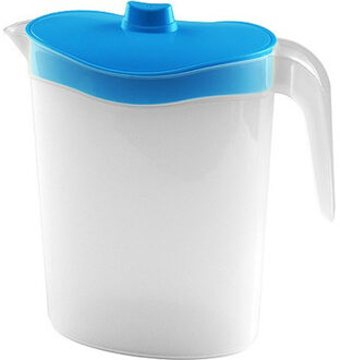 Hega hogar Waterkan - Sapkan - met deksel blauw - 2,5 liter - kunststof