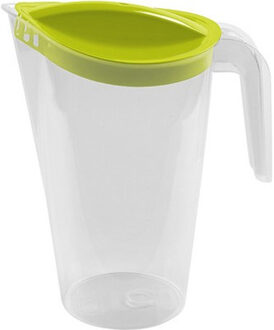 Hega hogar Waterkan/sapkan met groen deksel 1,75 liter kunststof