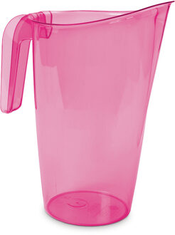 Hega hogar Waterkan - sapkan - roze - inhoud 1.75 liter - kunststof - karaf - pitcher