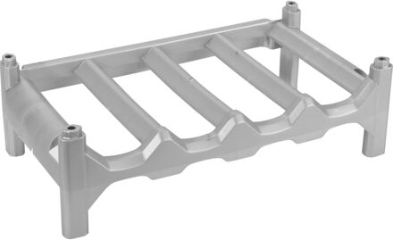 Hega hogar Wijnrek - kunststof - 4 flessen - 41 x 24 x 13 cm