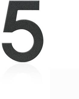 Heibi Roestvrijstalen huisnummers cijfer 5, grafietgrijs