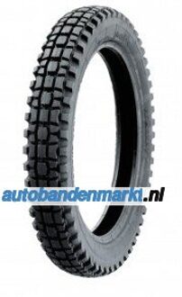 Heidenau motorcycle-tyres Heidenau K37 ( 4.00-19 RF TT 71P Achterwiel, M+S keurmerk, M/C, Rubbermengsel SILICA SIO2, Voorwiel SW )
