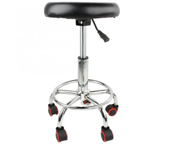 Height Adjustable Salon Rolling Swivel Stool Tattoo Massage Spa Chair Black Swivel Stool