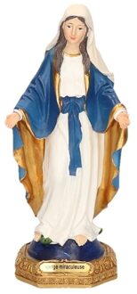 Heilige Maagd Maria beeldje 22 cm - Polystone - Kerst decoratie