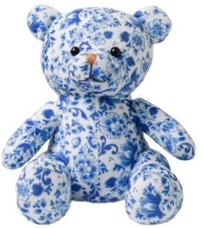 Heinen delfts blauw teddybeer groot