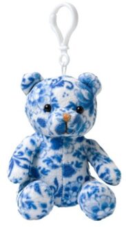 Heinen delfts blauw teddybeer sleutelhanger