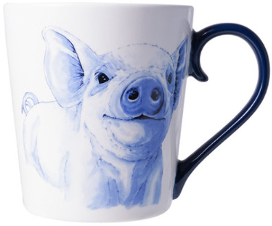 Heinen Delftsblauw Mok Varken 300 ml