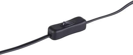 Heinrich tafellamp met groene stoffen kap staal, groen