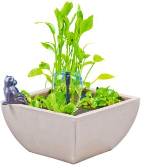 HEISSNER Watertuin Set Vierkant Wit 75x75