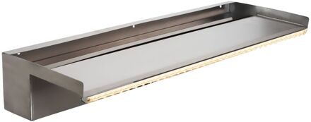 HEISSNER Waterval Roestvrij Staal Led, 60 Cm