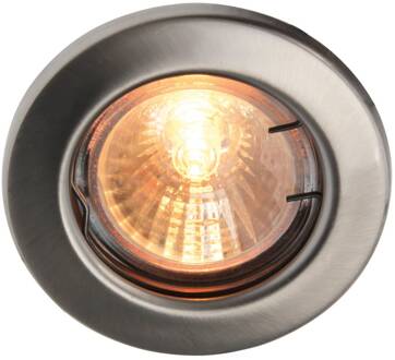 Heitronic Laagspanning inbouwspot roestvrij staal MR16 vast