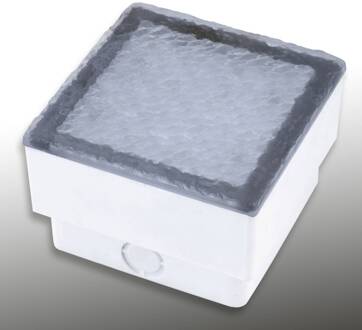 Heitronic LED grondspot inbouwlamp straatsteen Akiaki, 10 cm, beloopbaar transparant