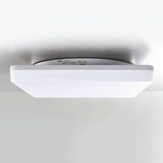Heitronic LED plafondlamp Pronto, hoekig, 28 x 28 cm wit