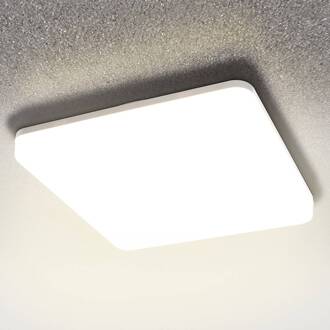 Heitronic LED plafondlamp Pronto, hoekig, 33x33cm wit