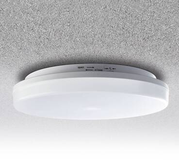 Heitronic LED plafondlamp Pronto, rond, bewegingsmelder wit
