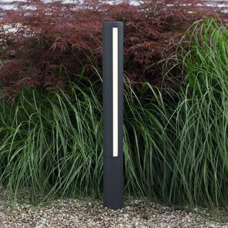 Heitronic LED tuinpadverlichting Lilia, hoogte 75 cm grafiet, wit mat