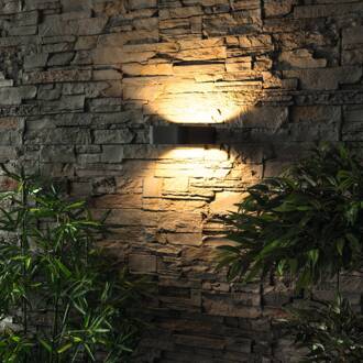 Heitronic Moderne LED wandlamp Juna voor buiten grafiet, helder