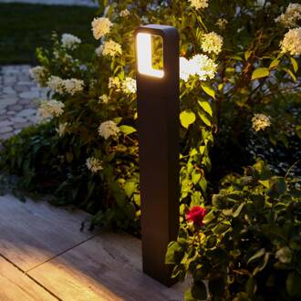 Heitronic Slanke LED tuinpadverlichting Juna grafiet, helder