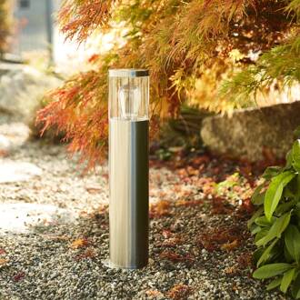 Heitronic Sokkellamp Naxos van roestvrij staal roestvrij staal, transparant