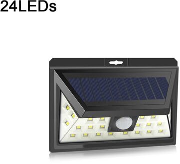 Hek Tuin Licht 118 100 Leds Wireless Solar Gazon Lampen Pir Motion Sensor Nacht Beveiliging Lampen Wandlamp Licht Voor path Fence 24 Leds