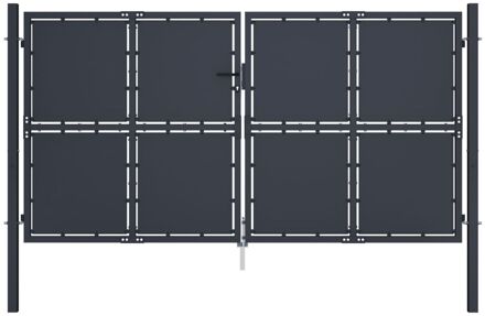 Hekpoort - Staal - 300x200 cm - Antraciet