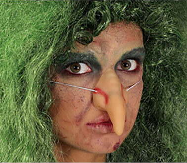 Heksen neus - rubber - met elastiek - heksenneus - Horror/Halloween - verkleedaccessoires