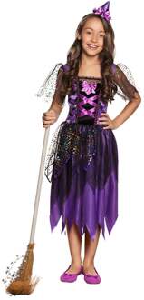 Heksen Pak Twinkle Witch Kind Paars Paars - Lila