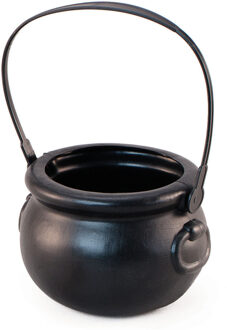 Heksenketeltje/kookpotje - zwart - D15 x H13 cm - Feestdecoratievoorwerp