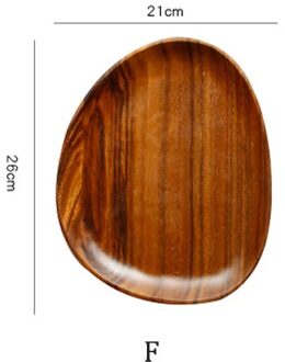 Hele Hout Lovesickness Hout Onregelmatige Ovale Massief Houten Pan Plaat Fruit Gerechten Schotel Thee Dienblad Dessert Diner Plaat Servies Set