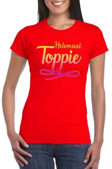 Helemaal Toppie t-shirt rood dames 2XL
