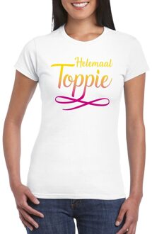 Helemaal Toppie t-shirt wit dames L