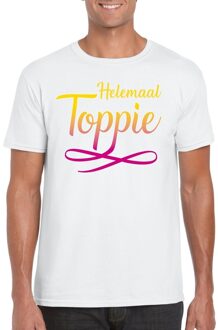Helemaal Toppie t-shirt wit heren L