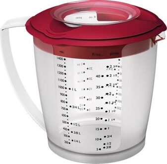 Helena maatbeker - 1,4 liter - rood