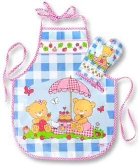 Heless Keukenschort En Ovenwant 50x40 Cm Blauw