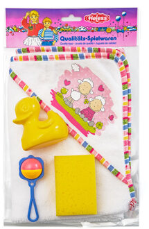 Heless Poppen handdoek met accessoires 50 cm Wit