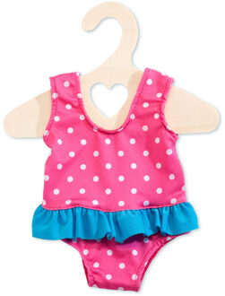 Heless Poppenkleding Badpak Roze Met Witte Stippen 35-45 Cm
