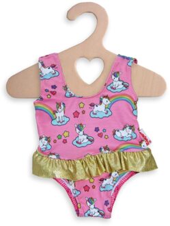 Heless Poppenkleding Eenhoorn Badpak Roze 28-35 Cm