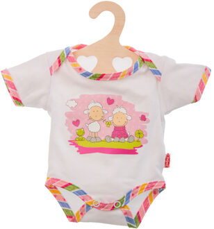 Heless Poppenkleding Romper Wit 28-35 Cm