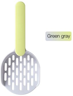Helgem Huisdier Kattenbakvulling Schop Zand Scoop Cleaning Tools Kitten Kattenbakvulling Scoop Gezellige Zand Scoop Kak Schop Product Voor Kat levert groen grijs