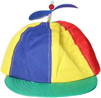 Helikopterpet - propeller?- gekleurd - voor volwassenen - polyester - propellerpet