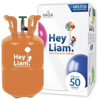 Helium gas tank/cilinder - voor ca. 50 ballonnen/22 folieballonnen - ballonnen laten zweven