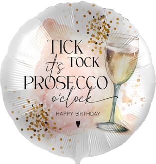 Heliumballon Tick tock its prosecco o clock