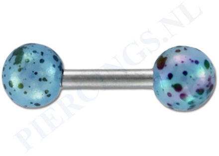 Helix gespikkelde coating blauw