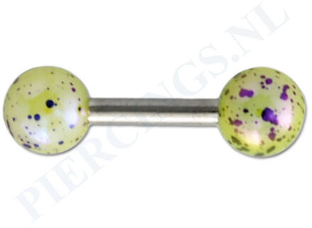 Helix gespikkelde coating geel