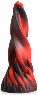 Hell Kiss Twisted Tongues Silicone Dildo - Rood - Hell Kiss Twisted Tongues Silicone Dildo - Rood