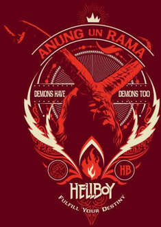 Hellboy Anung Un Rama Hoodie - Burgundy - XXL Wijnrood