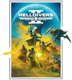 Helldivers II Poster Unisex T-Shirt - White - XS Wit