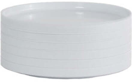 Heller Max Borden set 6-delig - Ø190mm - H 19mm - Wit