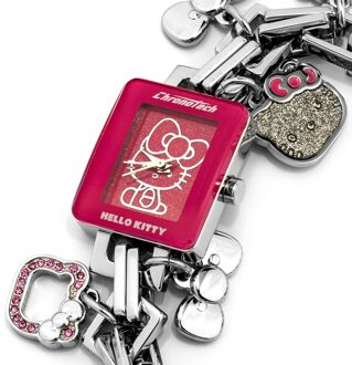 Hello Kitty Bedel Armband Horloge Zilver - One Size